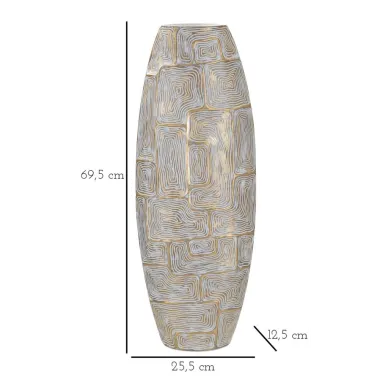 Wazon z żywicy ECLIPS TOWER 25,5x12,5x69,5 cm